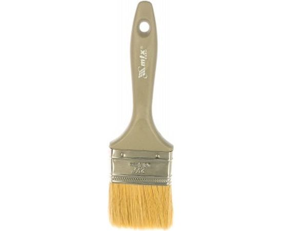 Плоская кисть "Евро" 2,5", натуральная щетина, пластмассовая ручка MTX 83064 