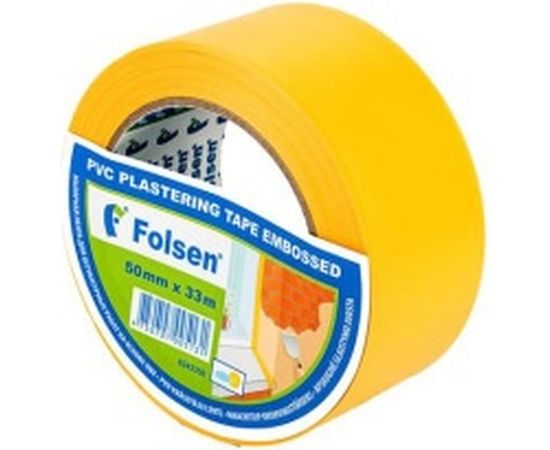 Малярная лента PVC Folsen желтая 50ммx33м 0243350 