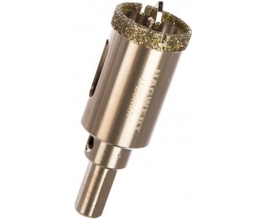 Коронка алмазная с центрирующим сверлом по керамограниту и керамике 25 мм HAGWERT 576225 