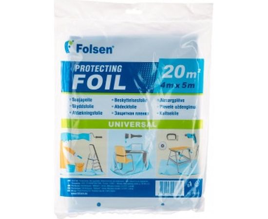 Ремонтная пленка Folsen 4x5м=20м2 голубая прозрачная 094500 