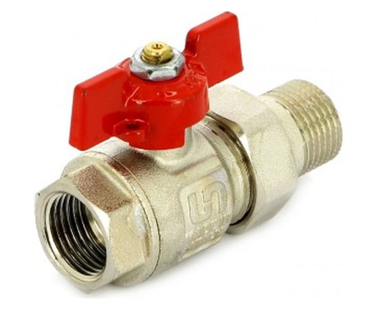 Полнопроходной кран НВ 3/4 с разъемным соединением, бабочка Uni-Fitt 113T3000 