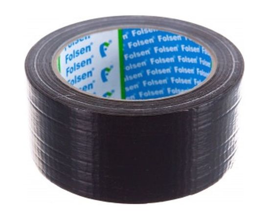 Универсальная тканевая влагоустойчивая лента Folsen 48ммx25м черная 240мк 051044825 
