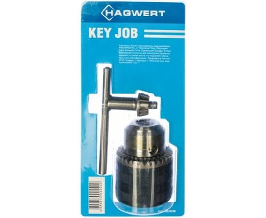 Патрон сверлильный Key Job с ключом (1.5-13 мм; 1/2-20UNF) HAGWERT 502008 
