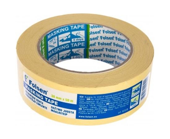 Малярная лента Folsen желтая 60oC 38ммx50м 02338 
