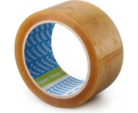 Упаковочная лента FOLSEN 48мм x 66м, прозрачная, Solvent, PP 45мк 0411748 