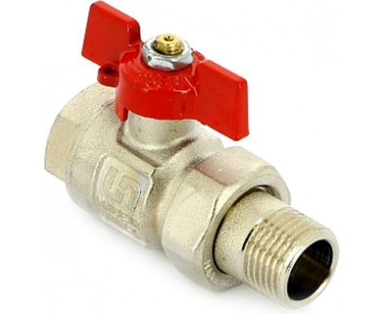 Полнопроходной кран НВ 3/4 с разъемным соединением, бабочка Uni-Fitt 113T3000 – изображение 2