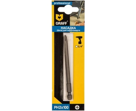 Бита (PН2; 100 мм) GRAFF GBPH02100 – изображение 2