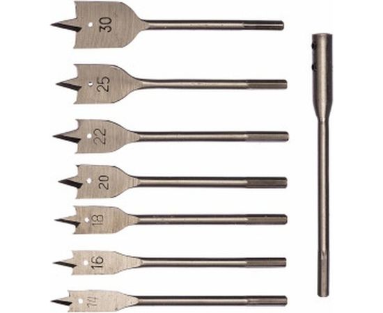 Набор сверл перовых по дереву (14-30 мм) 9 шт.&nbsp;Hagwert 559199 – изображение 2
