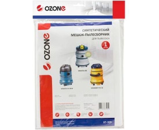 Мешок-пылесборник turbo синтетический 1 шт. (до 36 л) OZONE XT-309 – изображение 4