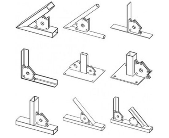 Набор магнитных уголков для сварки (4 шт; усилие до 4 кг; для 3 углов) Forceberg 9-4014520-004 – изображение 5