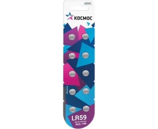 Элемент питания Космос часовой AG2, LR59 KOCG2/LR59/10BL 
