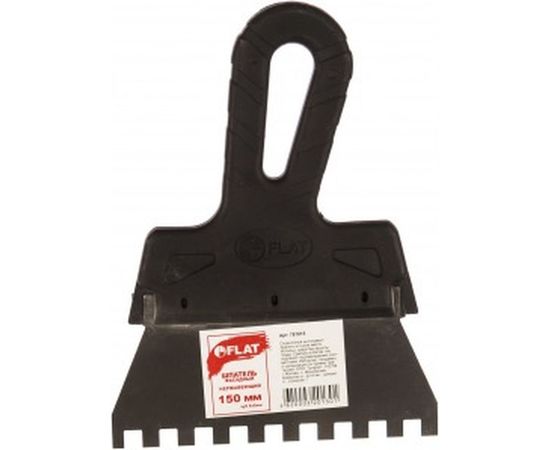 Фасадный нержавеющий шпатель 150мм зубчатый 8х8мм FLAT 781815 