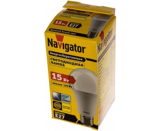 Светодиодная лампа Navigator 61 239 NLL-A70/A60-15-230-6.5K-E27 20193 459607 