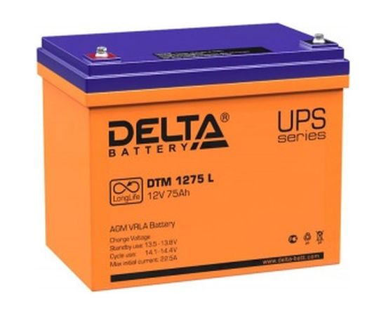 Батарея аккумуляторная Delta DTM 1275 L 