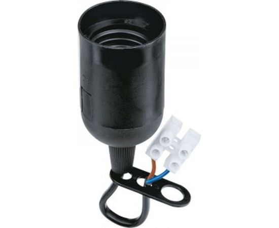 Электрический патрон NAVIGATOR NLH-P-F-BL-E27-TB подвесной, со шнуром термопластик черный 71288 397203 