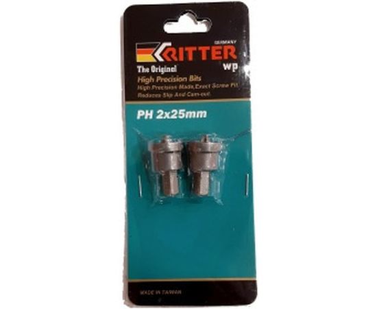 Бита (2x25 мм; с ограничителем; сталь S2)  WP PH RITTER PS20152025 