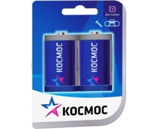 Батарейка R20 2шт КОСМОС KOCR202BL 