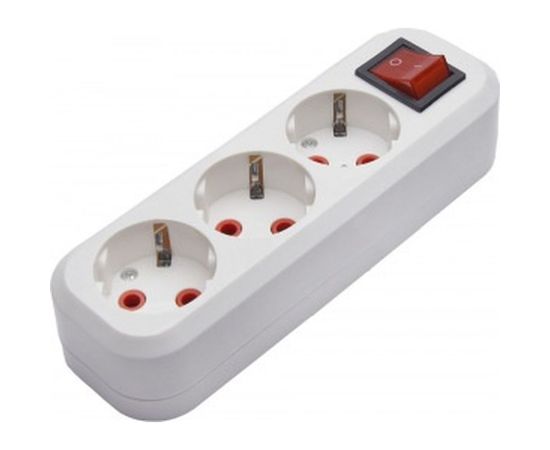 Переносная розетка STEKKER на 3 гнезда с выключателем с заземл 250В 16A IP20 PST16-311-20 39014 