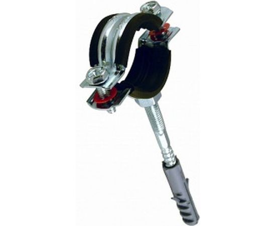 Металлорезиновый хомут с дюбелем и шурупом СТМ 1/2 20-25 мм CHSR0012 