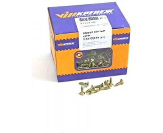 Шуруп VIPкрепеж жёлтый цинк 419 шт 31314 VIP 