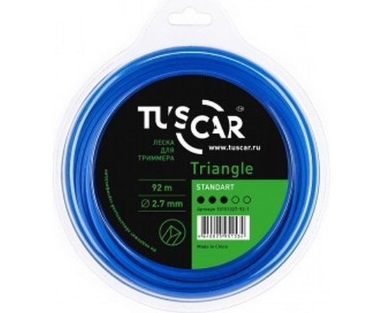 Леска для триммера Triangle, Standart, 2.7 мм, 92 м TUSCAR 10151327-92-1 