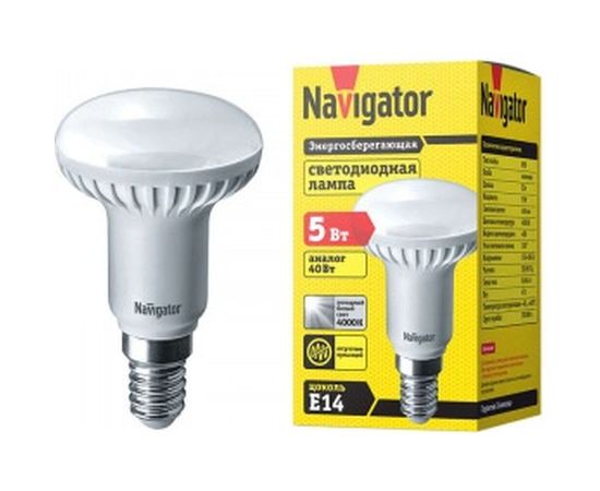 Светодиодная лампа NAVIGATOR 94 136 NLL-R50-5-230-4K-E14 5Вт 4000К 94136 209681 