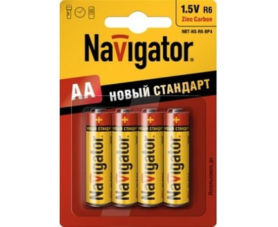 Элемент питания 94 758 NBT-NS-R6-BP4 блистер 4шт Navigator 4607136947580 149236 