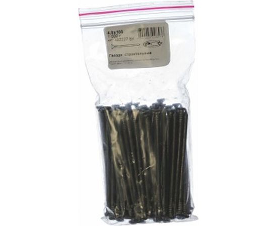 Строительные гвозди Крепежная техника 4,0х100 1000г (примерно 105 шт.)  492227 БК 