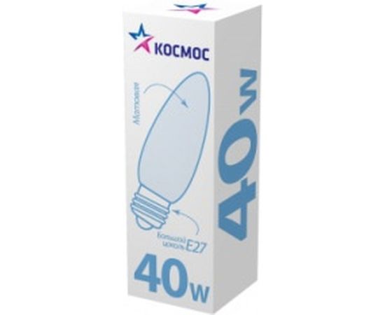 Матовая лампа накаливания КОСМОС СВ МТ 40Вт E27 LKsmSCnFr40E27v2 