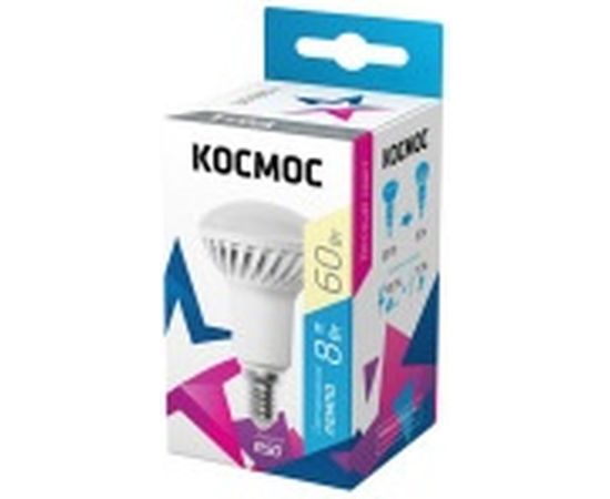 Лампа Космос LED рефлектор R50 8Вт Е14 230v 3000K Lksm_LED8wR50E1430 