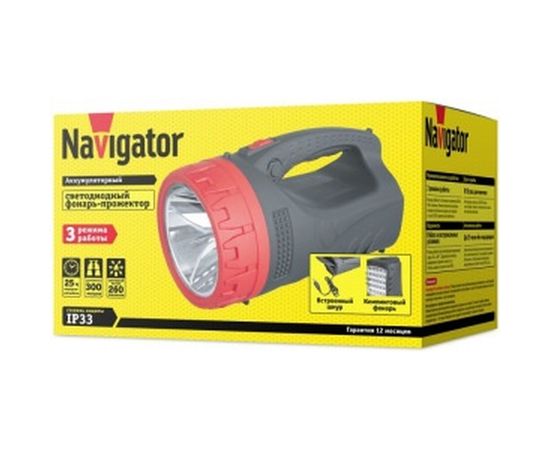 Фонарь Navigator 71 598 NPT-SP16-ACCU прожектор/кемпинг 230Лм АКБ 4А.ч 19731 434045 – изображение 2