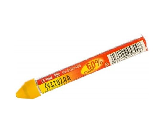 Припой оловянно-свинцовый 25 гр (60% Sn; 40% Pb) Светозар SV-55323-025 – изображение 2