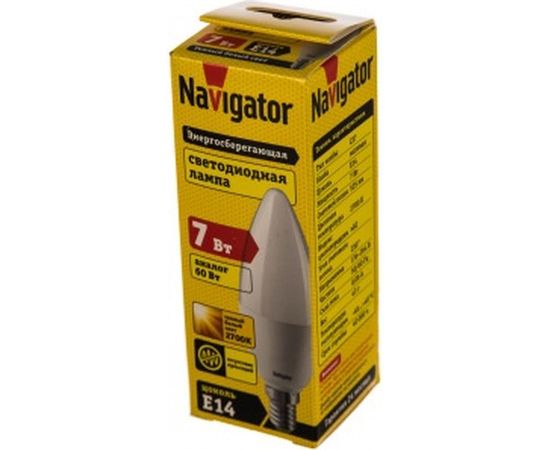 Светодиодная лампа Navigator 94 491 NLL-C37-7-230-2.7K-E14-FR 4607136944916 300226 – изображение 2