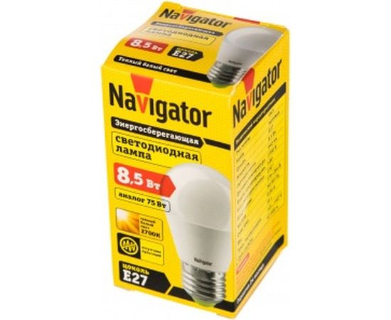 Светодиодная лампа NAVIGATOR 61 336 NLL-G45-8.5-230-2.7К-E27 61336 476073 – изображение 2