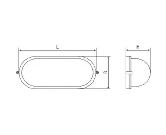 Влагозащищенный светильник Navigator 94 800 NBL-O1-60-E27/WH НПБ 1401 белый овал 60Вт IP54 4607136948006 51046 – изображение 2