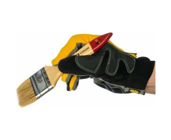 Флейцевая кисть, натуральная щетина, 55% топс, лакированная ручка, ширина 60мм МASTER COLOR 30-0014 – изображение 2