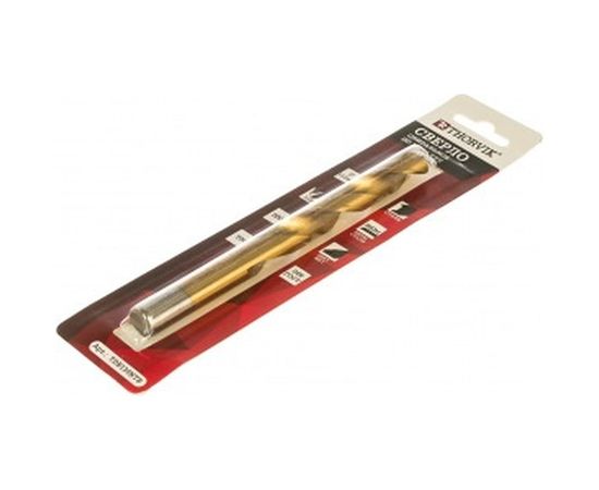 Сверло спиральное по металлу HSS TiN в блистере TDB130NTB (13х151х101 мм) Thorvik 52449 – изображение 2