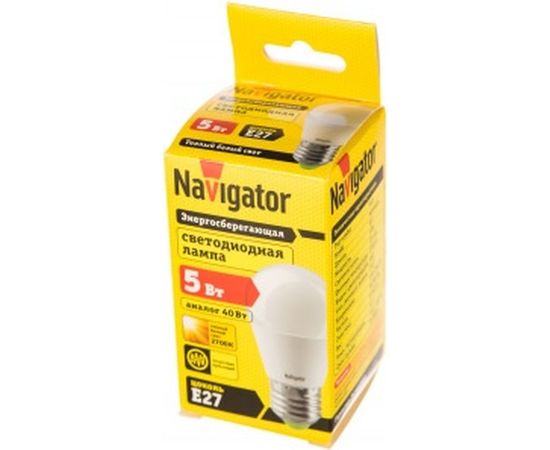 Светодиодная лампа Navigator 94 477 NLL-P-G45-5-230-2.7K-E27 4607136944770 286599 – изображение 2