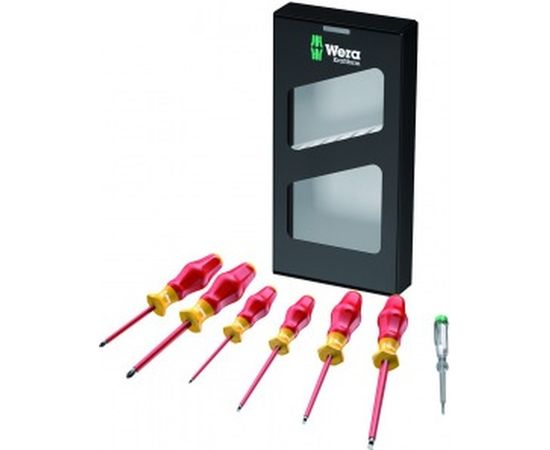 Набор диэлектрических отверток 1160i/1165i/7 SATZ 6TLG / 6 PCS WERA WE-031576 – изображение 3
