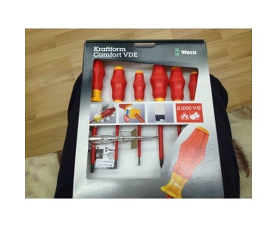 Набор диэлектрических отверток 1160i/7 SATZ 6TLG / 6 PCS WERA WE-031575 – изображение 4