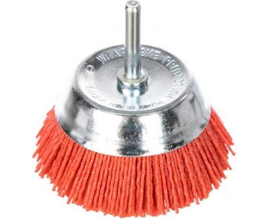 Щетка чашечная нейлоновая (75 мм; хвостовик 6 мм) VERTO 62H710 