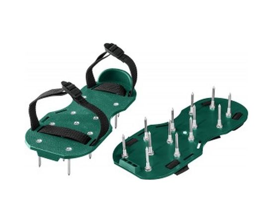 Ножной аэратор для газона со стальными шипами Grinda GA-26 26 шипов длиной 50мм 422111 