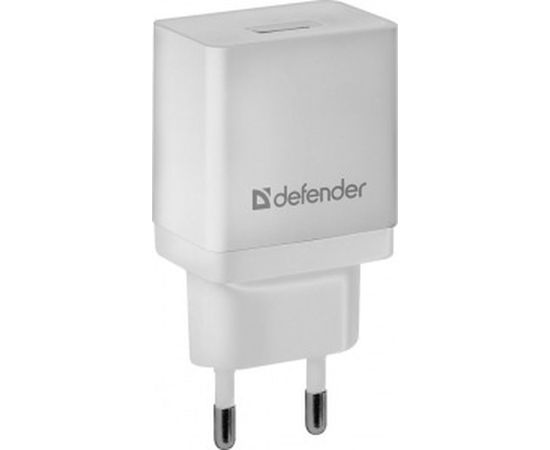 Сетевой адаптер Defender EPA-10 белый, 1хUSB, 5V/2.1А, пакет 83549 
