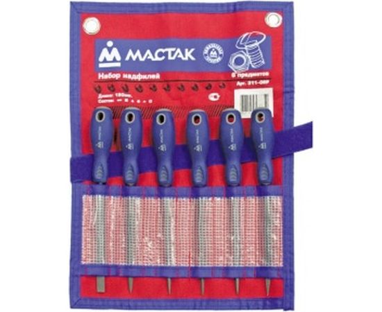 Набор надфилей (6 предметов) МАСТАК 311-06P 