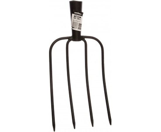 Кованые вилы, 4 круглых зубца, без черенка, 180x300мм, Grinda 39720-4_z01 