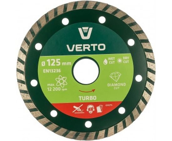 Диск алмазный Turbo (125x22.2 мм) VERTO 61H2T5 