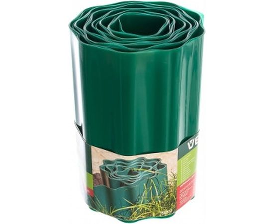 Бордюрная садовая лента 20 см x 9 м зеленая VERTO 15G512 