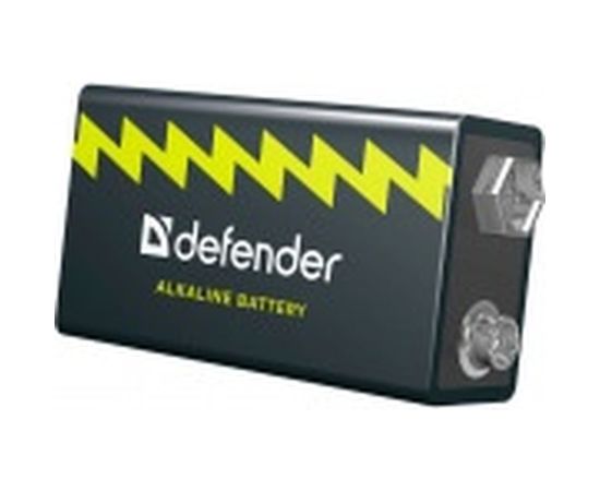 Алкалиновая батарейка Defender 6LR61-1B Крона, в блистере 1шт, 9 В 56042 