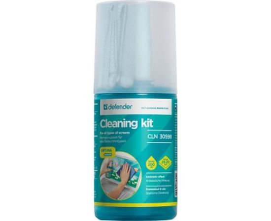 Очищающий комплекс для экранов Defender CLN 30598 Optima 200мл+микрофибра 30598 