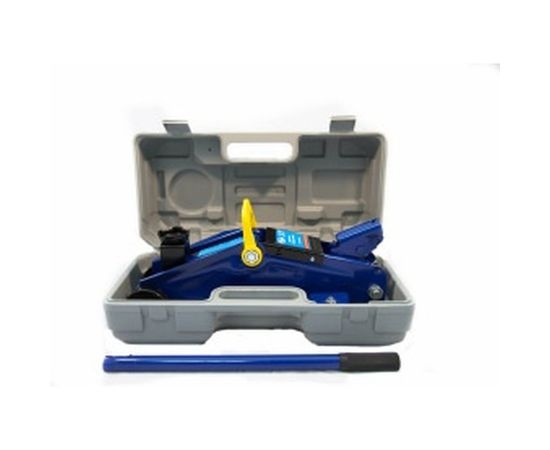 Гидравлический подкатной домкрат 2т +кейс /синий/ AUTOVIRAZH AV-076002 – изображение 2